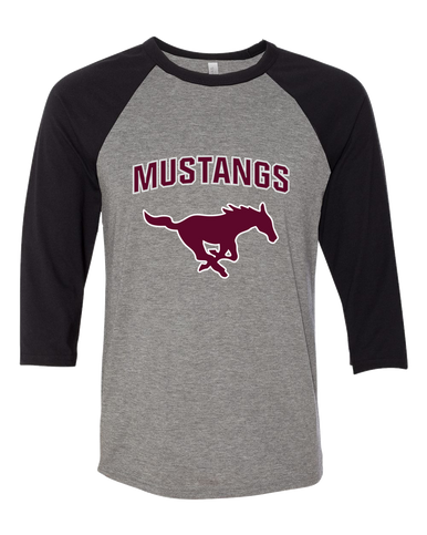 Clifton Mustangs Mascot #6 Women's Baseball T-Shirt