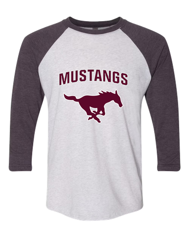 Clifton Mustangs Mascot #6 Men's Baseball T-Shirt
