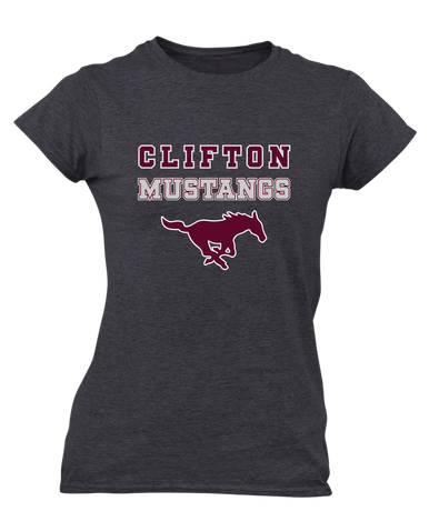 Clifton Mustangs Spirit Women's Premium SS T-Shirt