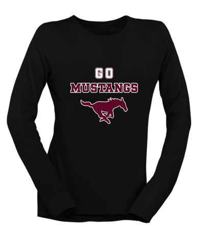 Clifton Mustangs Go Team Women's Premium LS T-Shirt