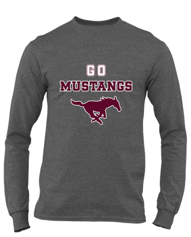 Clifton Mustangs Go Team Men's LS T-Shirt