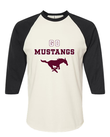Clifton Mustangs Go Team Men's Baseball T-Shirt