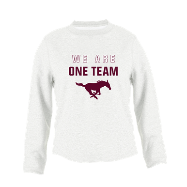 Clifton Mustangs We Are One Team Women's Sweatshirt