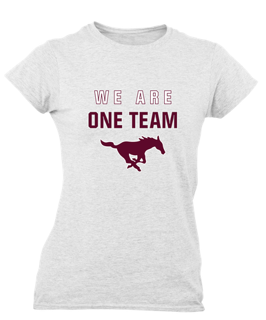 Clifton Mustangs We Are One Team Women's SS T-Shirt