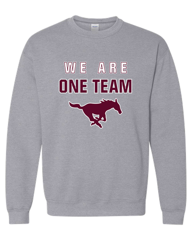 Clifton Mustangs We Are One Team Men's Sweatshirt