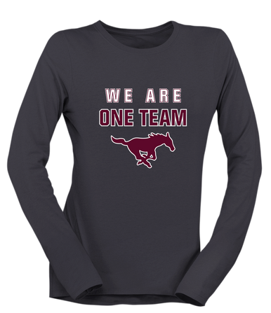 Clifton Mustangs We Are One Team Women's Premium LS T-Shirt