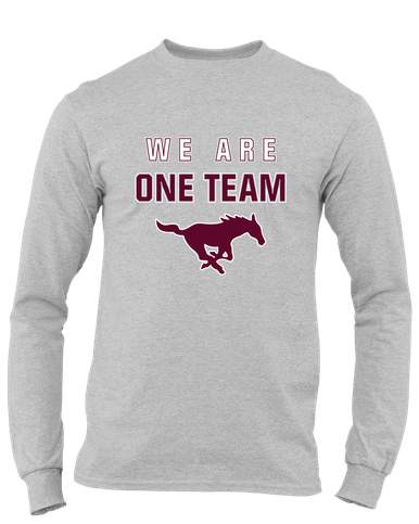 Clifton Mustangs We Are One Team Men's LS T-Shirt
