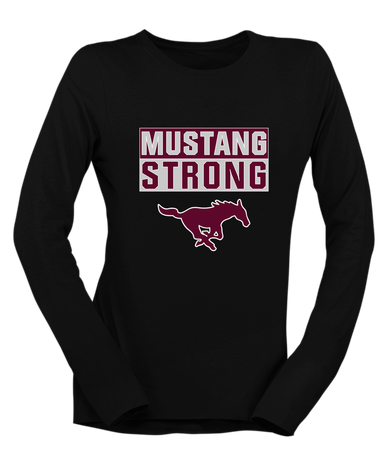 Clifton Mustangs Strong #1 Women's LS T-Shirt