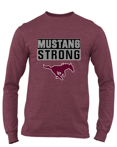 Clifton Mustangs Strong #1 Men's LS T-Shirt