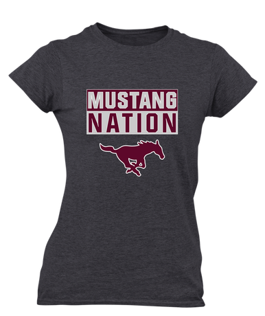 Clifton Mustangs Nation #1 Women's Premium SS T-Shirt