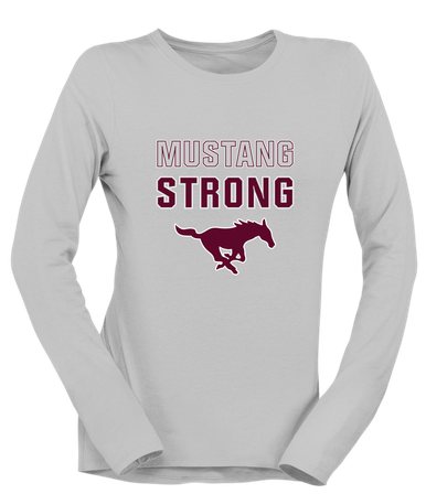 Clifton Mustangs Strong #2 Women's LS T-Shirt