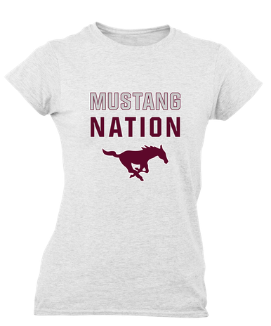 Clifton Mustangs Nation #2 Women's Premium SS T-Shirt