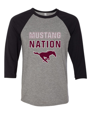 Clifton Mustangs Nation #2 Women's Baseball T-Shirt