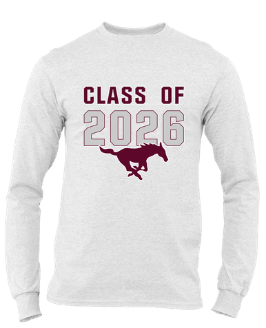 Clifton Mustangs Class of 2026 Men's LS T-Shirt