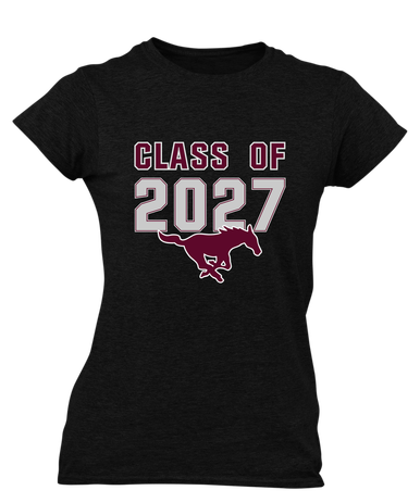 Clifton Mustangs Class of 2027 Women's Premium SS T-Shirt