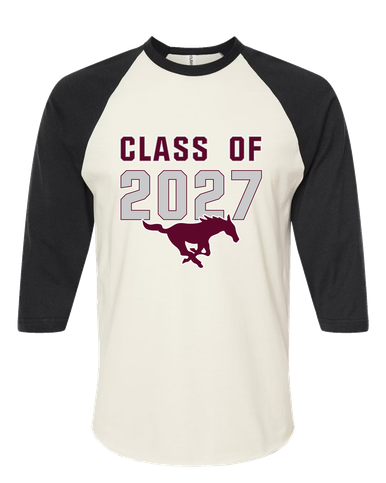 Clifton Mustangs Class of 2027 Men's Baseball T-Shirt