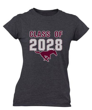 Clifton Mustangs Class of 2028 Women's Premium SS T-Shirt