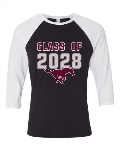 Clifton Mustangs Class of 2028 Men's Baseball T-Shirt