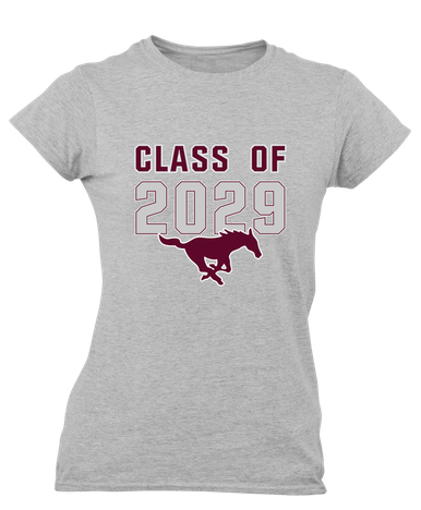 Clifton Mustangs Class of 2029 Women's Premium SS T-Shirt