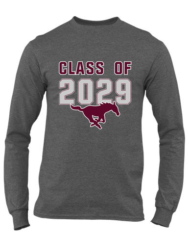 Clifton Mustangs Class of 2029 Men's LS T-Shirt
