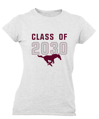 Clifton Mustangs Class of 2030 Women's SS T-Shirt