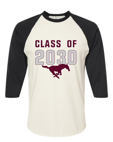 Clifton Mustangs Class of 2030 Women's Baseball T-Shirt