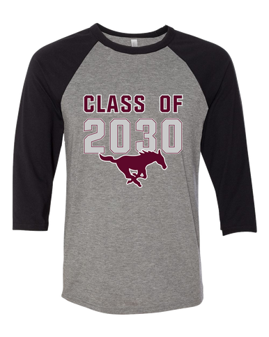 Clifton Mustangs Class of 2030 Men's Baseball T-Shirt