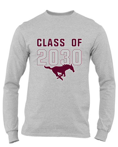 Clifton Mustangs Class of 2030 Men's Premium LS T-Shirt