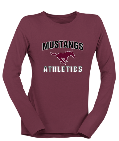 Clifton Mustangs Athletics Women's LS T-Shirt