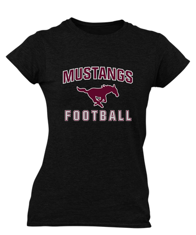 Clifton Mustangs Football #1 Women's Premium SS T-Shirt