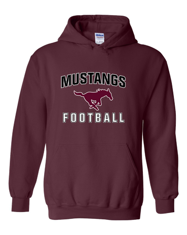 Clifton Mustangs Football #1 Men's Hoodie