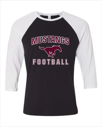 Clifton Mustangs Football #1 Men's Baseball T-Shirt