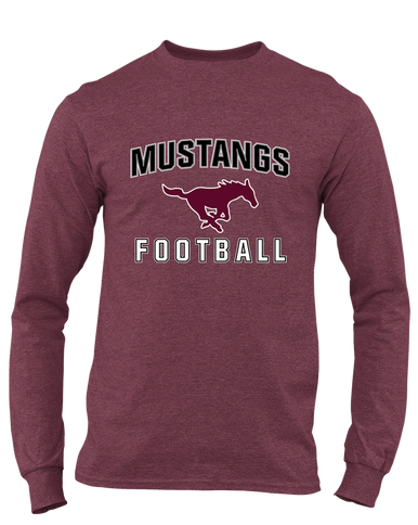 Clifton Mustangs Football #1 Men's LS T-Shirt