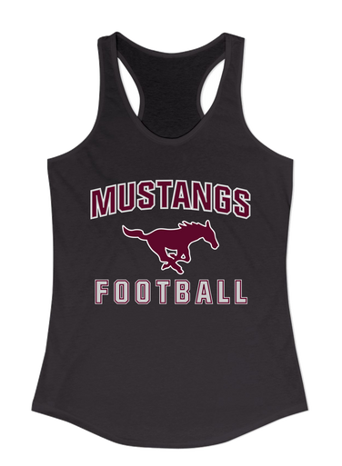 Clifton Mustangs Football #1 Women's Tank Top