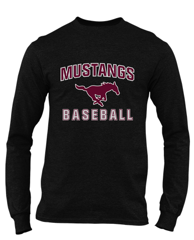 Clifton Mustangs Baseball #1 Men's LS T-Shirt