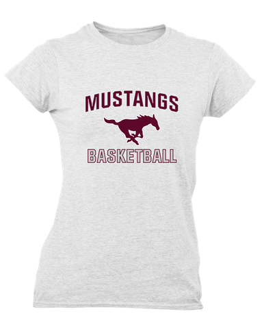 Clifton Mustangs Basketball #1 Women's Premium SS T-Shirt