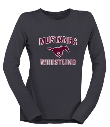 Clifton Mustangs Wrestling Women's Premium LS T-Shirt