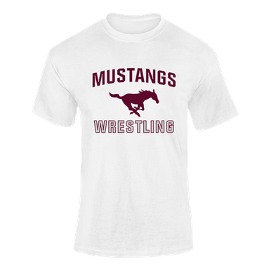 Clifton Mustangs Wrestling Men's SS T-Shirt