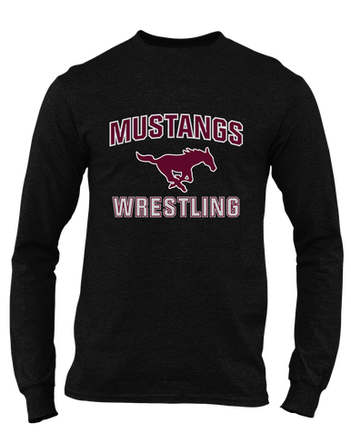 Clifton Mustangs Wrestling Men's Premium LS T-Shirt