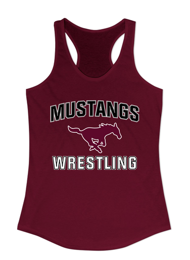 Clifton Mustangs Wrestling Women's Tank Top