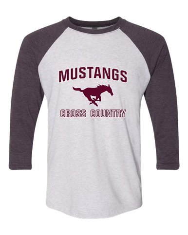 Clifton Mustangs Cross Country Women's Baseball T-Shirt