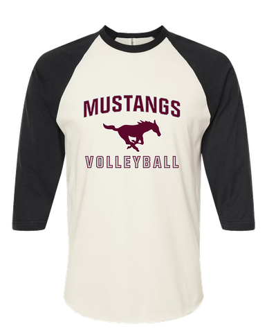 Clifton Mustangs Volleyball Women's Baseball T-Shirt