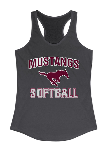Clifton Mustangs Softball #1 Women's Tank Top