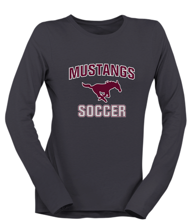 Clifton Mustangs Soccer #1 Women's Premium LS T-Shirt