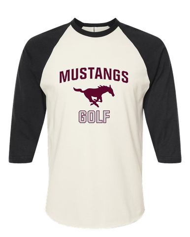 Clifton Mustangs Golf Women's Baseball T-Shirt