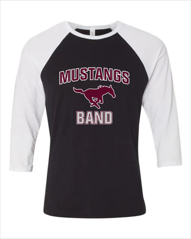Clifton Mustangs Band # 1 Women's Baseball T-Shirt