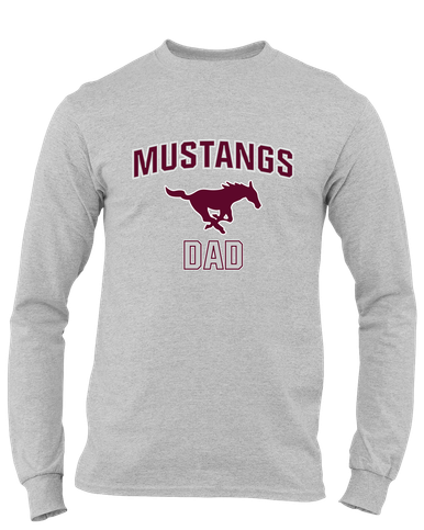 Clifton Mustangs Dad Men's LS T-Shirt