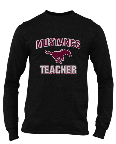 Clifton Mustangs Teacher Men's LS T-Shirt
