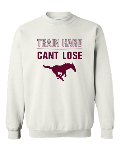 Clifton Mustangs Train Hard, Can't Lose Men's Sweatshirt