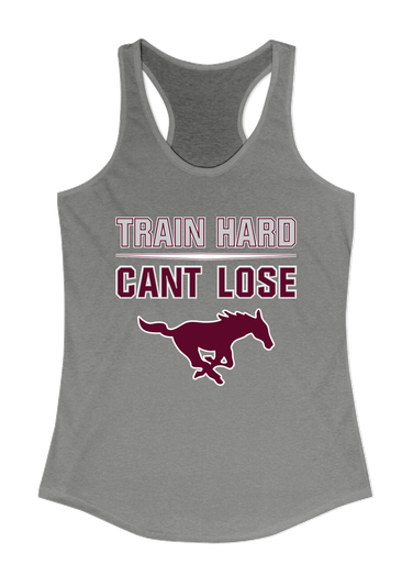 Clifton Mustangs Train Hard, Can't Lose Women's Tank Top